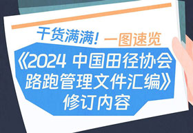 干货满满！一图速览《2024中国田径协会路跑管理文件汇编》修订内容